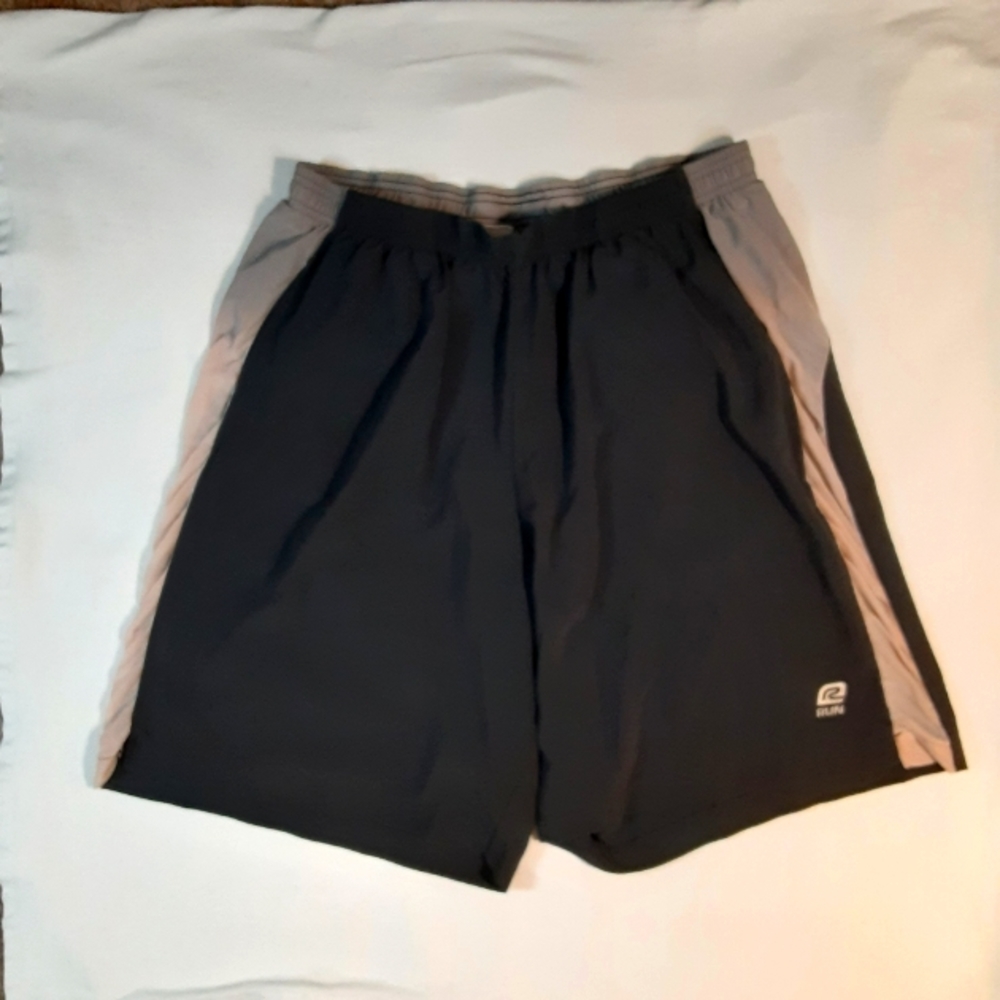 Men's black swim trunks
